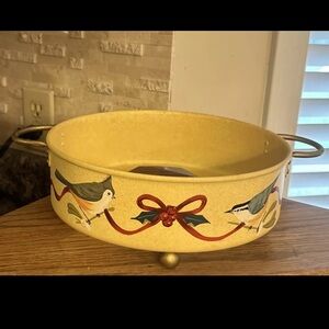 Lenox Winter Greetings Everyday Metal Casserole Stand Only